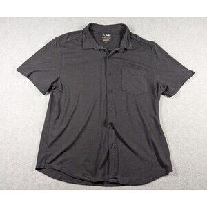 01.Algo‎ Men Shirt XL Performance Button Up Polo Anti Odor Wicking Golf S/S